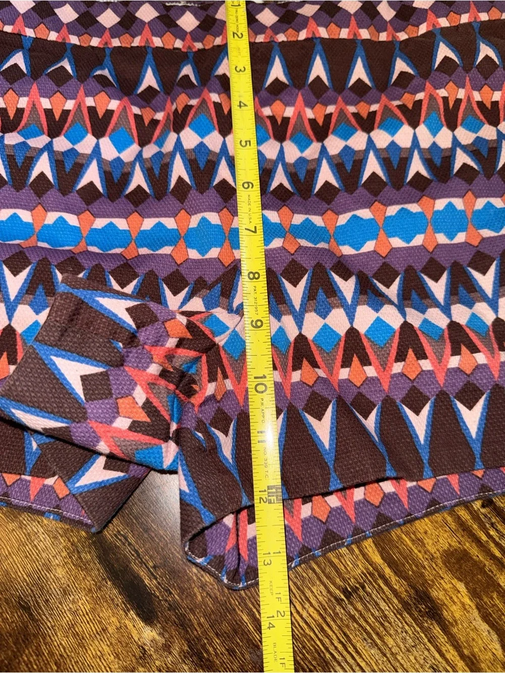 J. Crew Purple Multicolor Patterned High-Rise Shorts